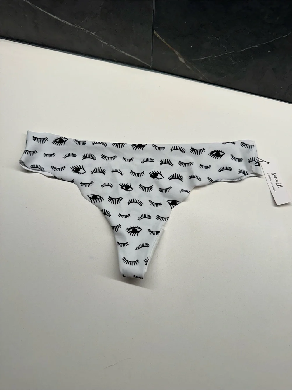 NWT BootayBag Eyelash-Print Thong